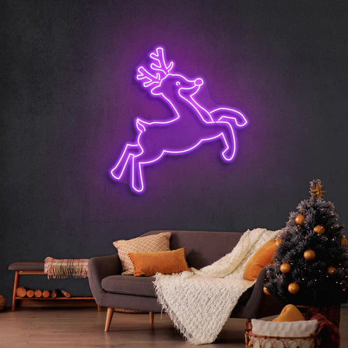クリスマス鹿のネオンサイン · クリスマスのネオンサイン · 部屋 ネオン ライト - Fallook