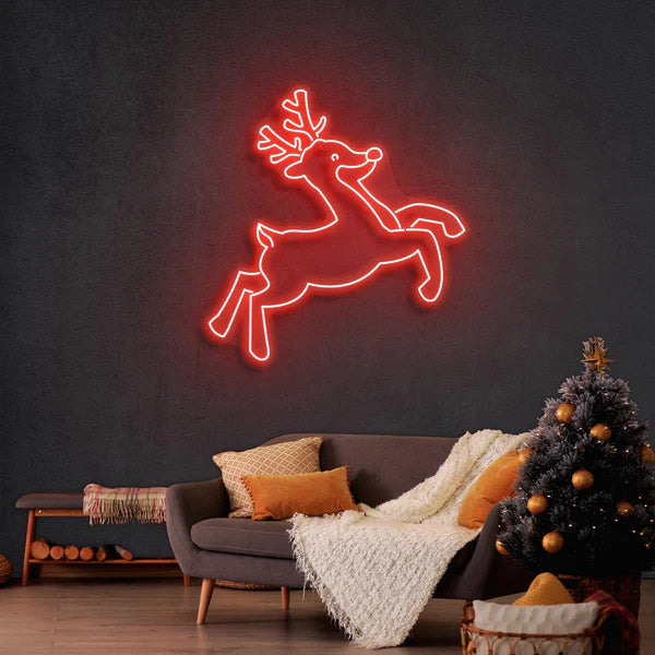 クリスマス鹿のネオンサイン · クリスマスのネオンサイン · 部屋 ネオン ライト - Fallook