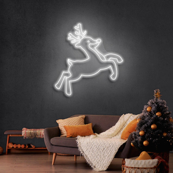 クリスマス鹿のネオンサイン · クリスマスのネオンサイン · 部屋 ネオン ライト - Fallook