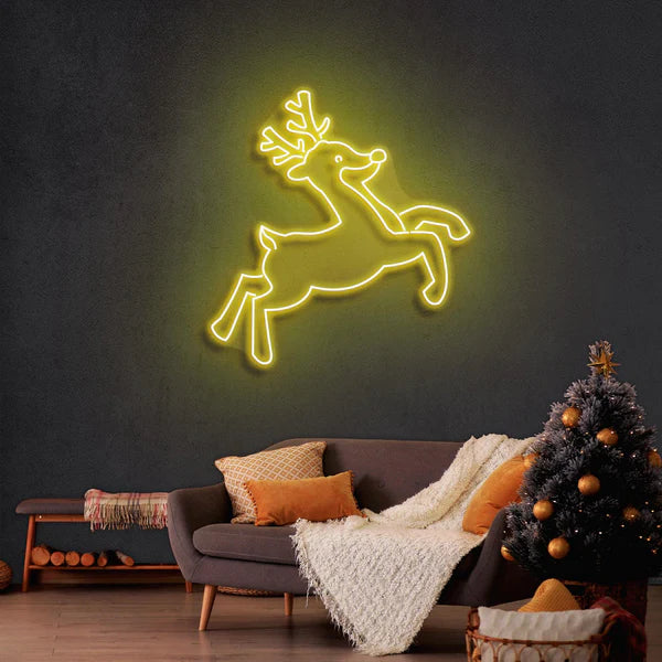 クリスマス鹿のネオンサイン · クリスマスのネオンサイン · 部屋 ネオン ライト - Fallook