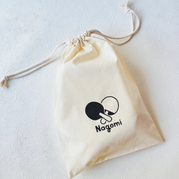 名入れ♪部活巾着♪ 卒部記念品 バッグ  ピンポン - Fallook