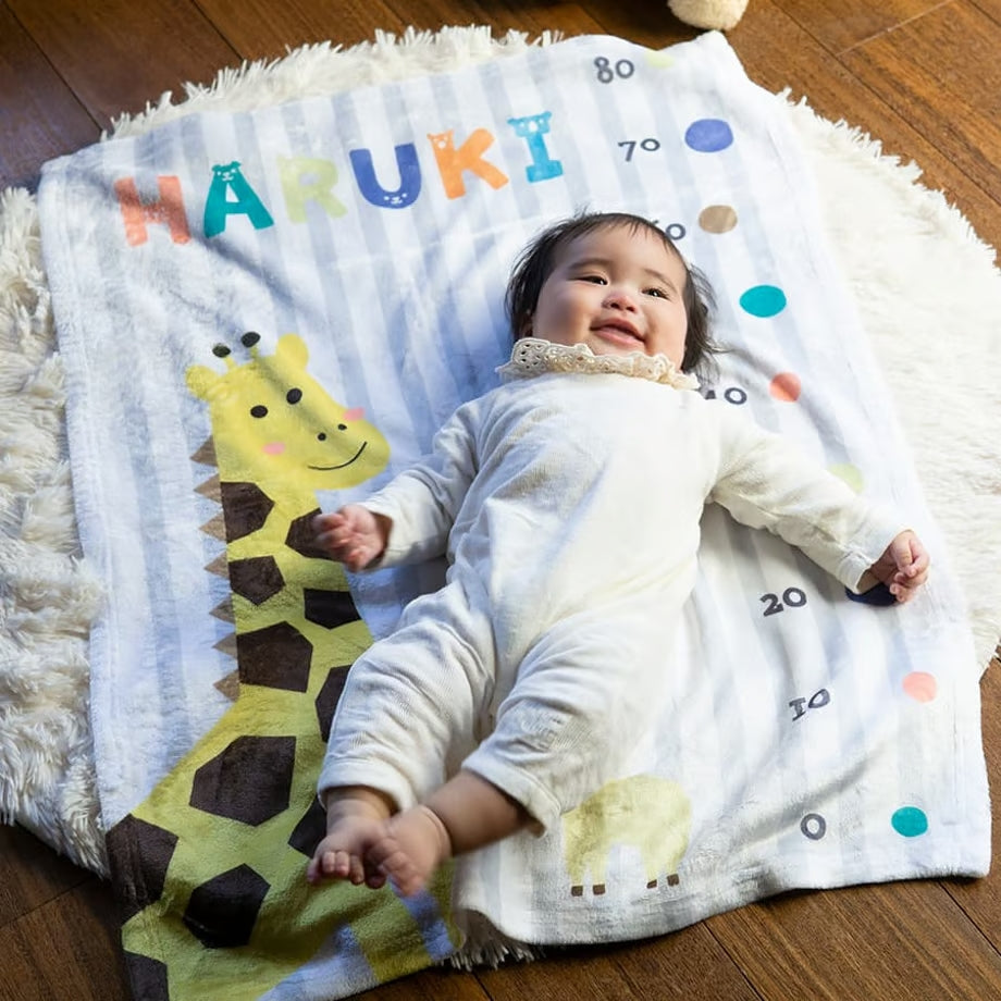 Floral pattern 🌸 Baby gift name blanket for boys, girls, babies, children, celebration gifts, birthday gifts 12