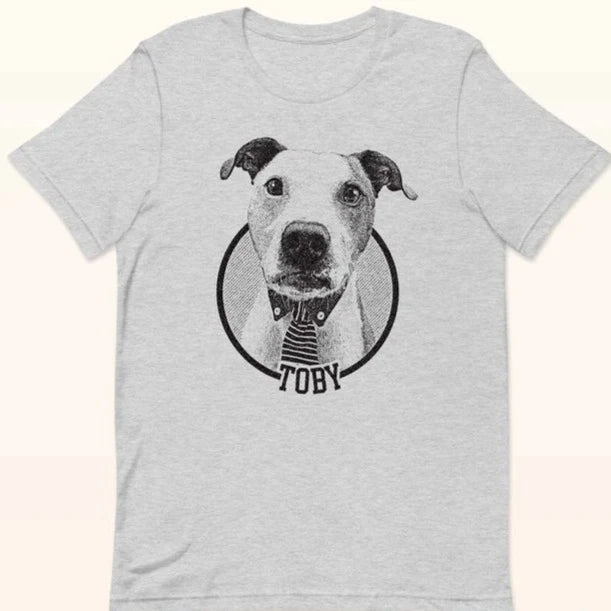 犬·猫 ペットの写真 アバター を入れたカスタマイズされた Tシャツ 大きなアバター 大きなアバター - Fallook