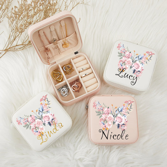 名入れ アクセサリー収納ボックス♬おしゃれ バタフライシリーズ - Fallook