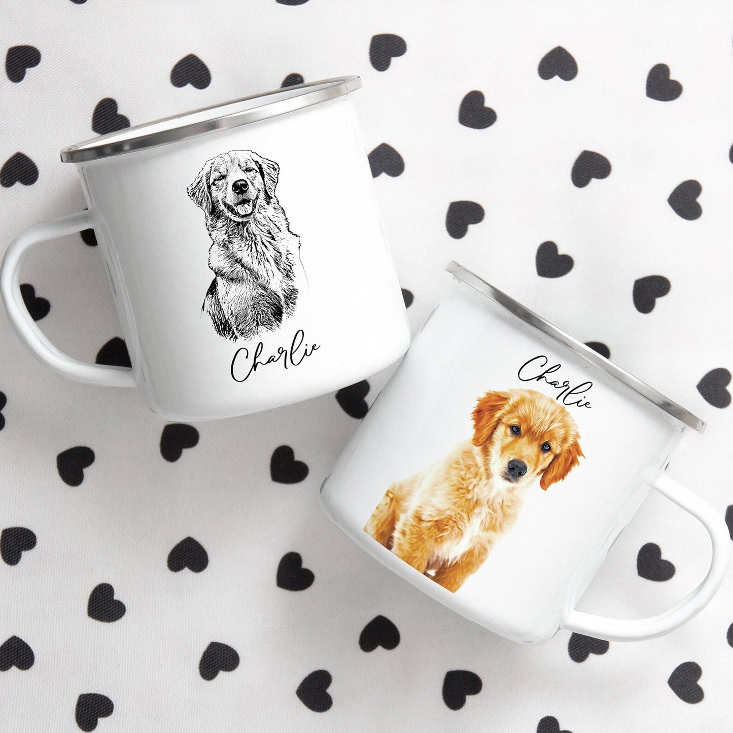 Store-style hollow mug♪ All original designs with names included.