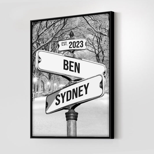 ❗️送料は無料 カスタムズック多色額縁 道路標識 掛け絵 |木