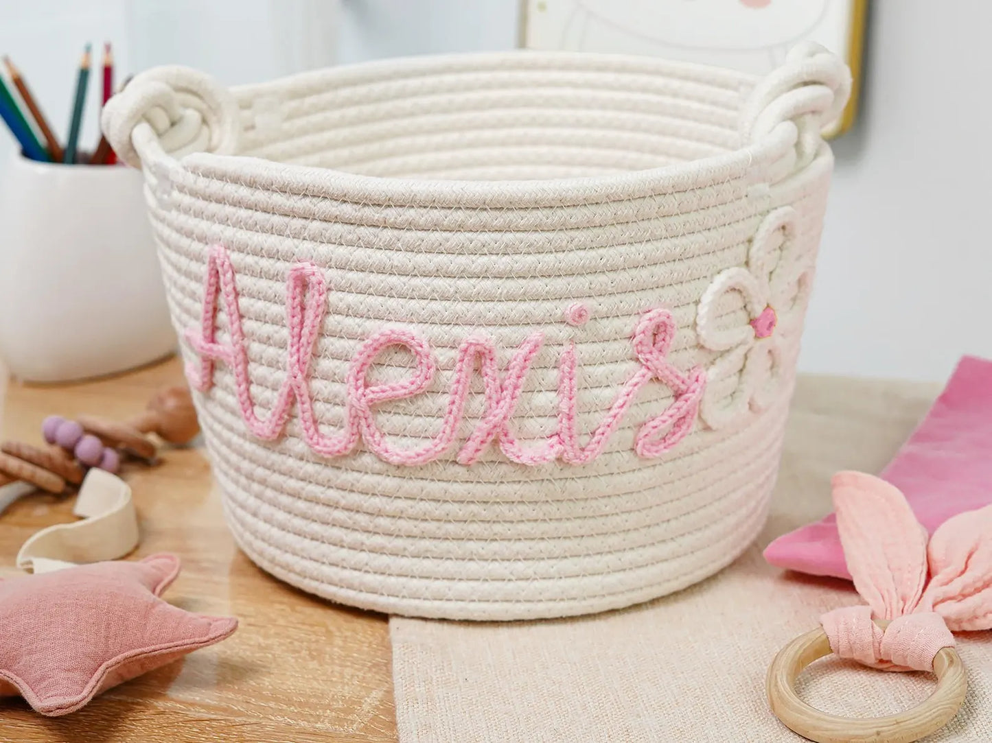Floral pattern 🌸 Baby gift name blanket for boys, girls, babies, children, celebration gifts, birthday gifts 12