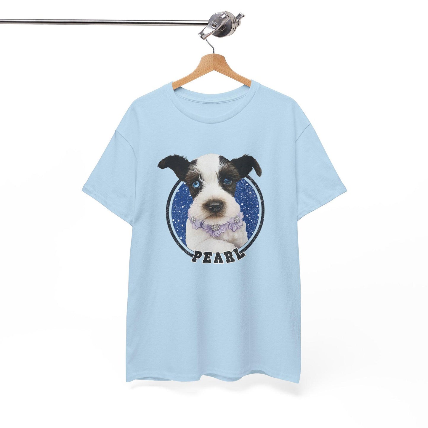 印絵 愛犬・愛猫ペット 写真オーダーメイドTシャツ 線 大きな図案 「カラー」