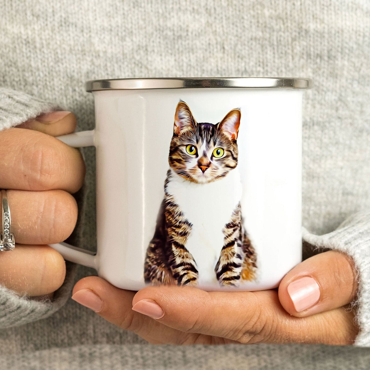 Store-style hollow mug♪ All original designs with names included.