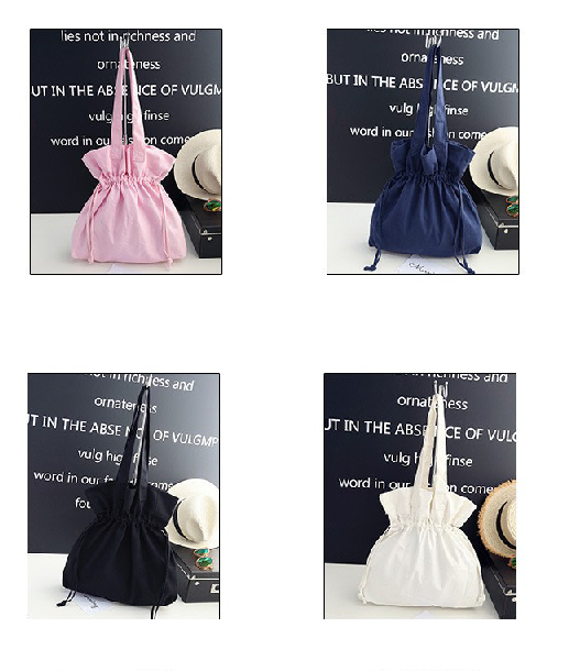 NEW ARRIVAL! オリジナルカスタマイズ【商店風】大容量の可愛いワンショルダーキャンバスバッグ - Fallook
