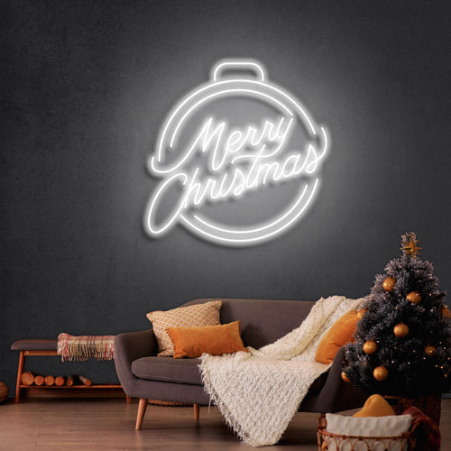メリークリスマスボールネオンサイン · クリスマスのネオンサイン · 部屋 ネオン ライト - Fallook