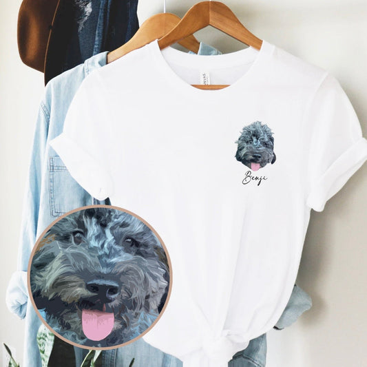 犬·猫 ペットの写真 アバター を入れたカスタマイズされた Tシャツ 大きなアバター カラフル - Fallook