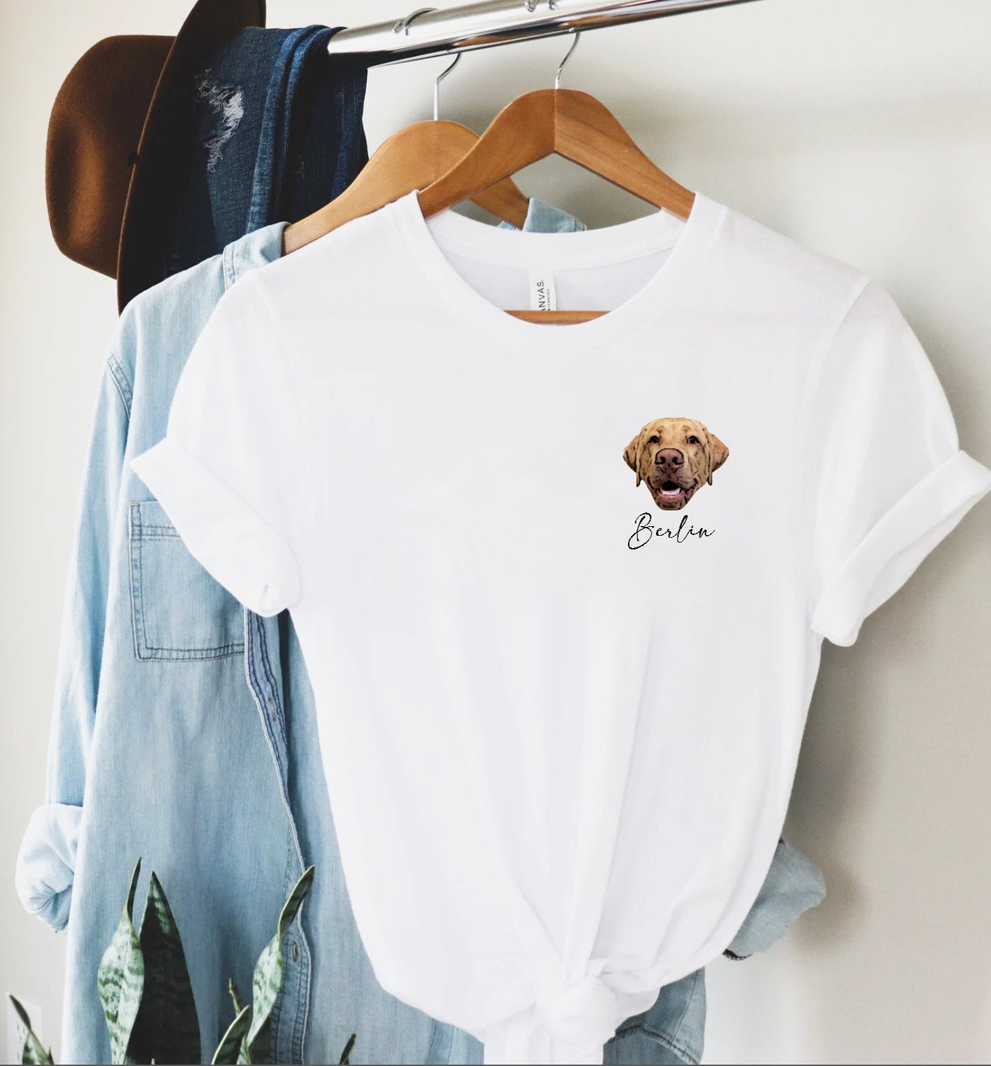 犬·猫 ペットの写真 アバター を入れたカスタマイズされた Tシャツ 大きなアバター カラフル - Fallook