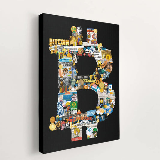 ビットコイン キャンバス ポスター