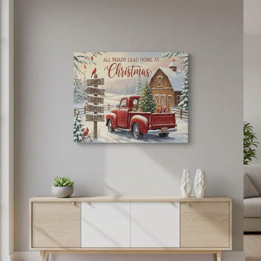 ❗️送料は無料 カスタム クリスマス ファームハウス キャンバス