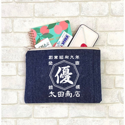 商店風-デニムポーチ - Fallook
