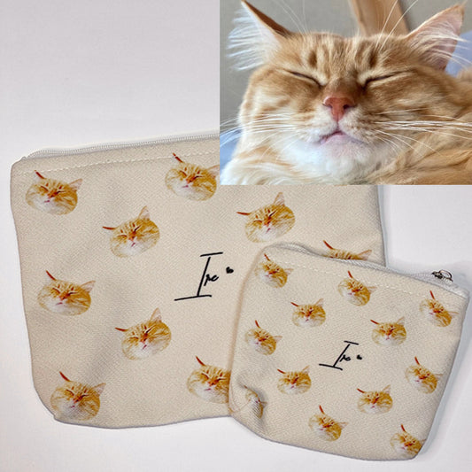 ペット写真でつくるオリジナルポーチ♪ 可愛い【両面印刷】 - Fallook