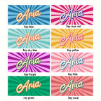 カラフルビーチタオル 名入れ アウトドア 縞です - Fallook