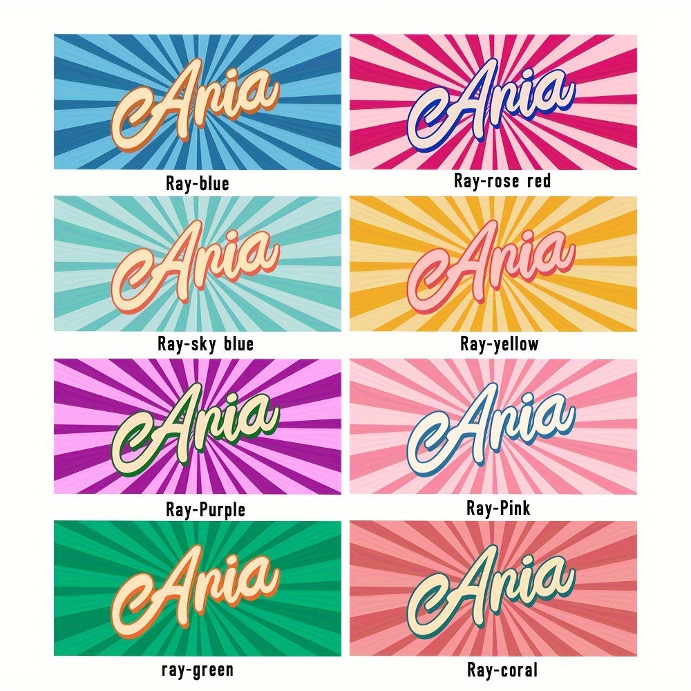 カラフルビーチタオル 名入れ アウトドア 縞です - Fallook