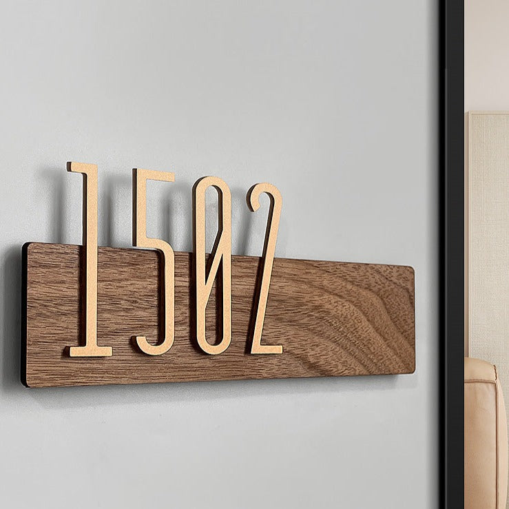 NEW ARRIVAL! カスタマイズされた無垢材の三次元家番号 - Fallook