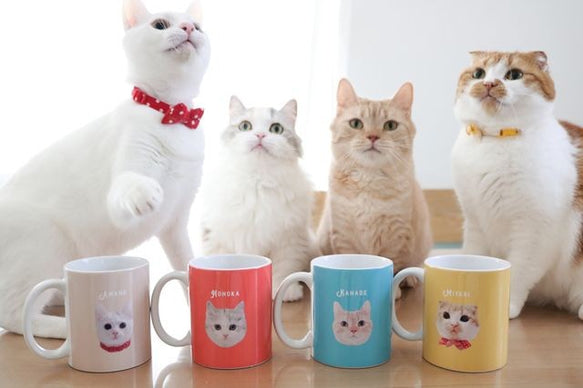 うちの子 カラフル マグカップ │犬 猫 ペット - Fallook