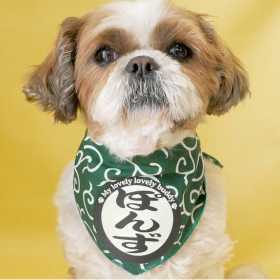 名前入り ペット用バンダナ からくさ模様・バンダナ のスタイル - Fallook