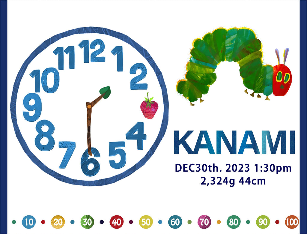 絵本テイストが大人気です!名前入りの絵本柄ブランケットです｜時計 - Fallook