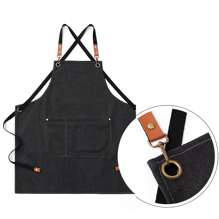 商店風－エプロン♪前掛け ポケット付き 多色 - Fallook