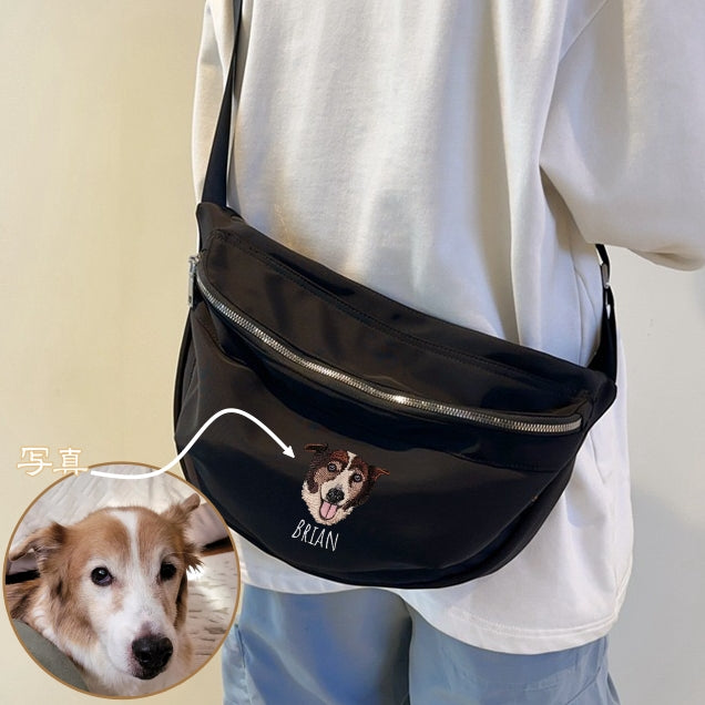 【うちの子刺繍バッグ】愛犬・愛猫写真から作る、リアル刺繍クロスボディバッグ