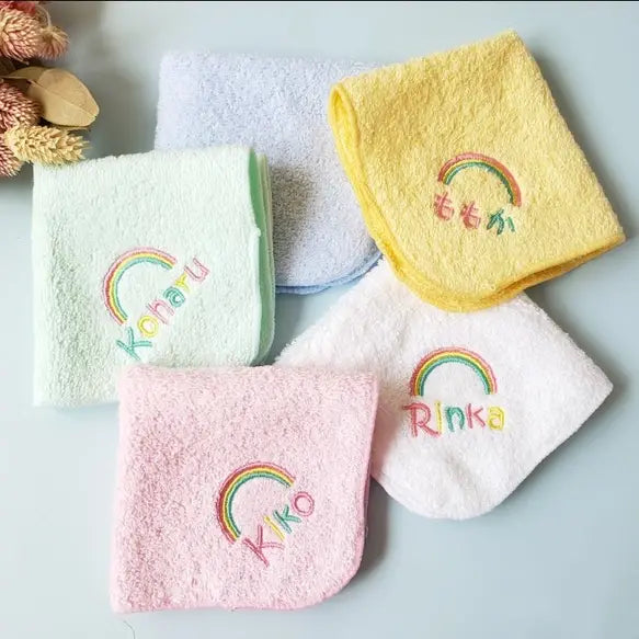 名入れ ハンカチ【にじ】 - Fallook