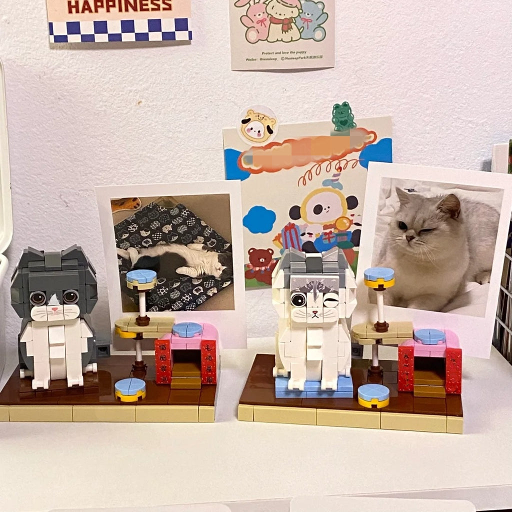 1人/匹 カスタムペット粒子ブロックフィギュア - Fallook