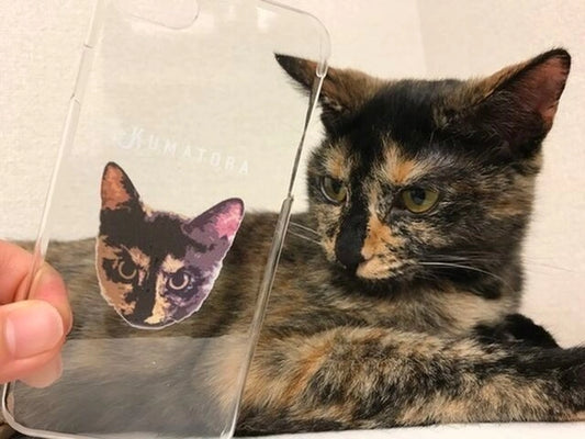 カスタマイズされたペットアバター携帯電話ケース iPhone 透明 - Fallook