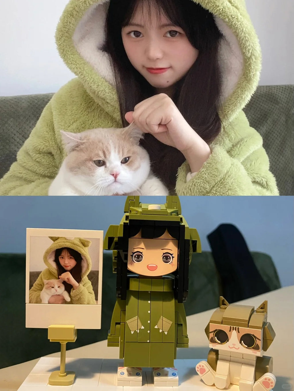 1人/匹 カスタムペット粒子ブロックフィギュア - Fallook