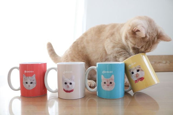 うちの子 カラフル マグカップ │犬 猫 ペット - Fallook