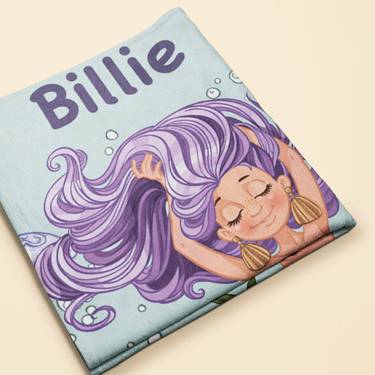 オリジナル名前入りビーチタオル ♪ マーメイド - Fallook