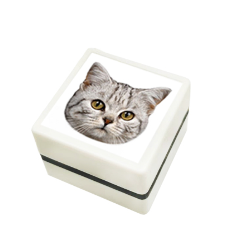 ペット写真スタンプ ペットの写真をスタンプに加工 (画像) 直径30mm四角内での制作です カスタム画像 - Fallook