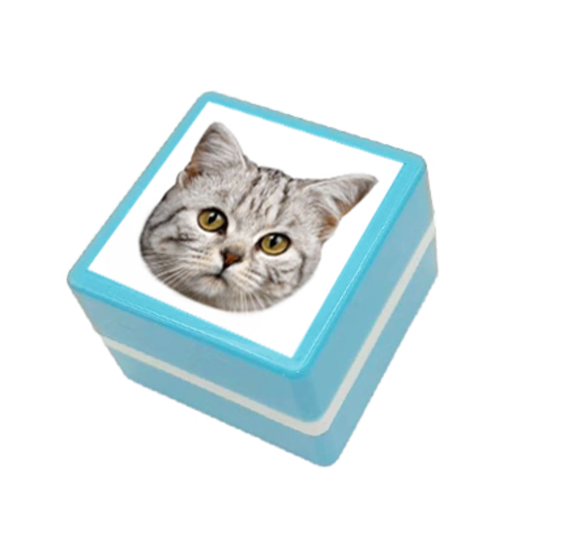 ペット写真スタンプ ペットの写真をスタンプに加工 (画像) 直径30mm四角内での制作です カスタム画像 - Fallook