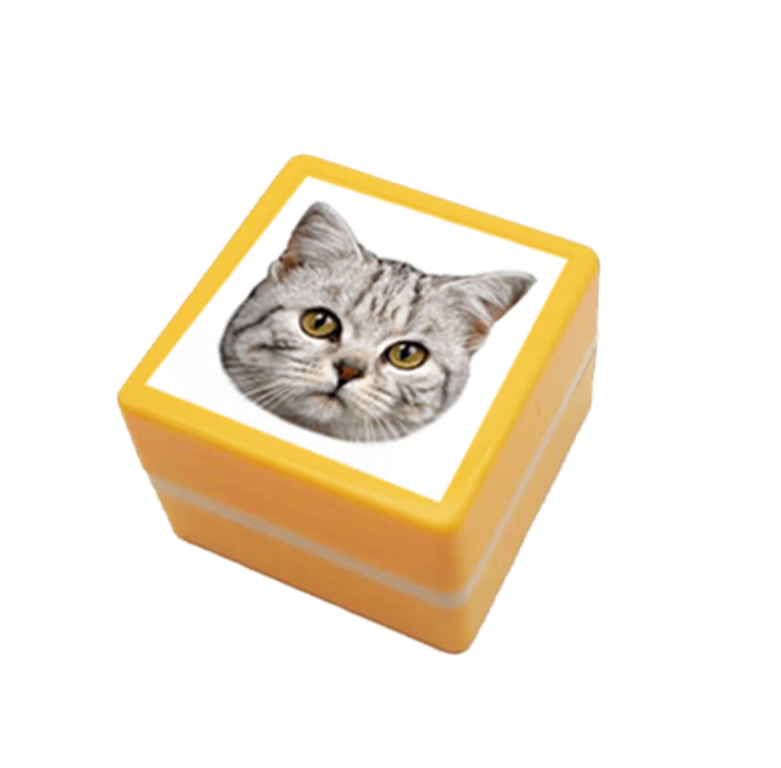 ペット写真スタンプ ペットの写真をスタンプに加工 (画像) 直径30mm四角内での制作です カスタム画像 - Fallook