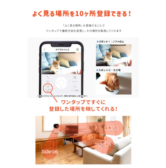 24時間録画 ネットワークカメラ 室内ペット、子供 留守番カメラ 防犯/監視/赤ち - Fallook