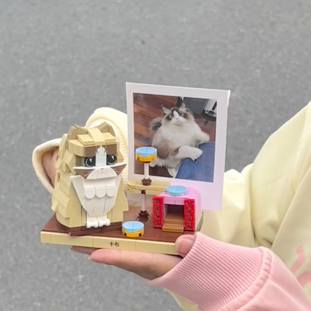 小さいブロックで作ったブロック人形のラブラドールのオーダーメイド - Fallook