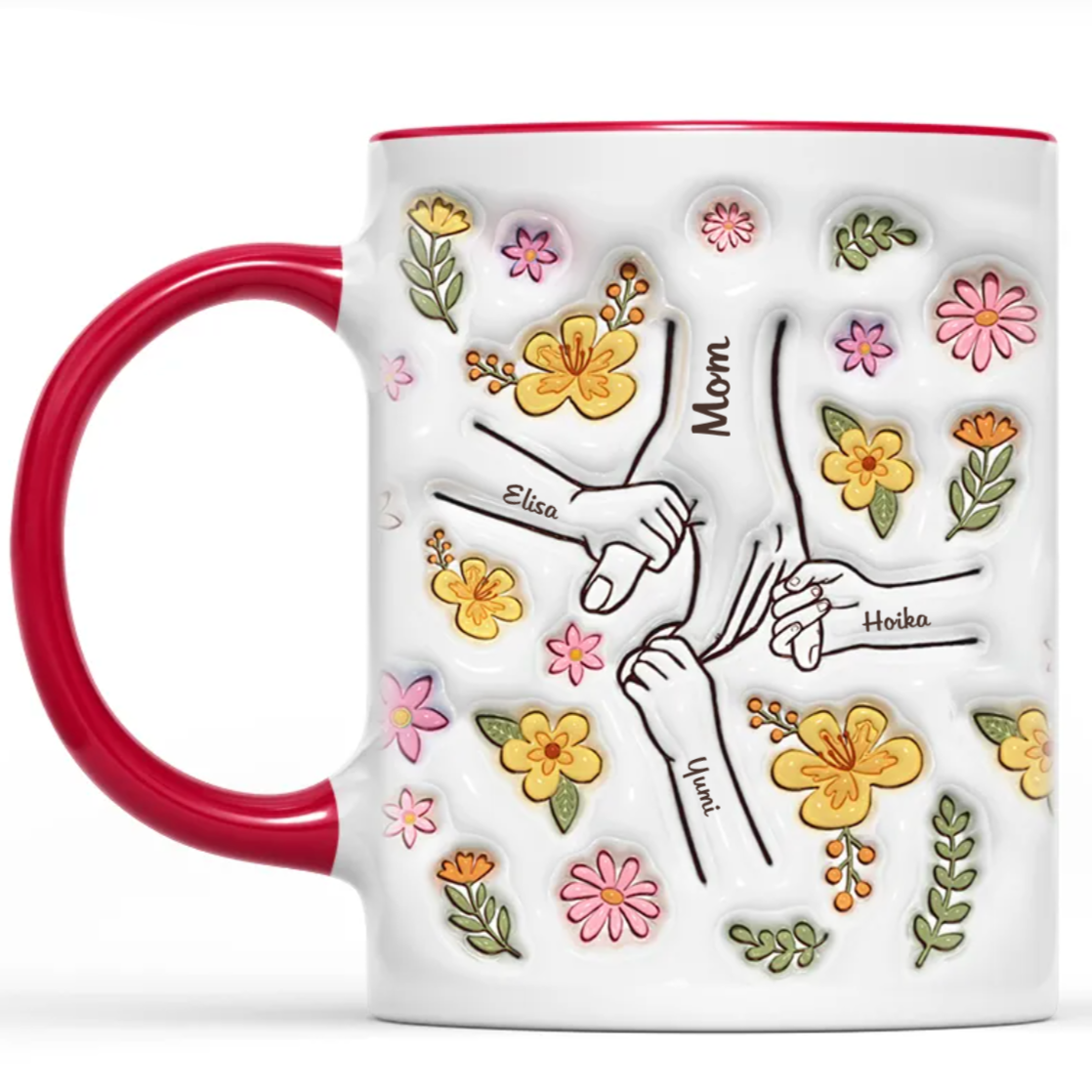 ファミリーの個人用カスタム3Dインフレータブル効果プリントアクセントマグ - Fallook