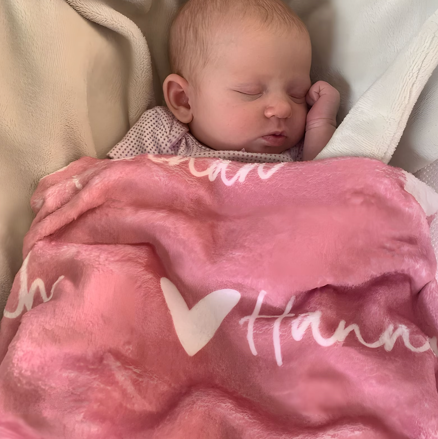 出産祝い ハートの名前のついた毛布ですー 子供 お祝い ギフト 誕生日プレゼント - Fallook