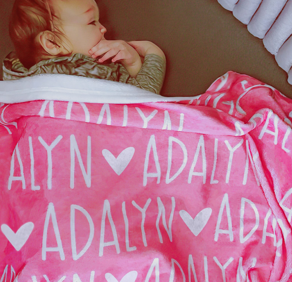 出産祝い ハートの名前のついた毛布ですー 子供 お祝い ギフト 誕生日プレゼント - Fallook