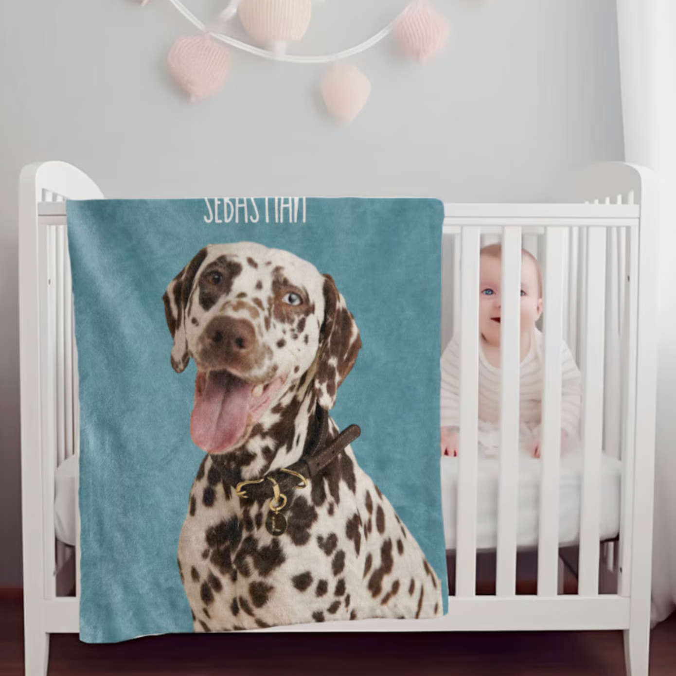 カスタムフォトブランケット-ペットの写真や名入れ可能なフリース毛布ギフト 大きなアバター - Fallook