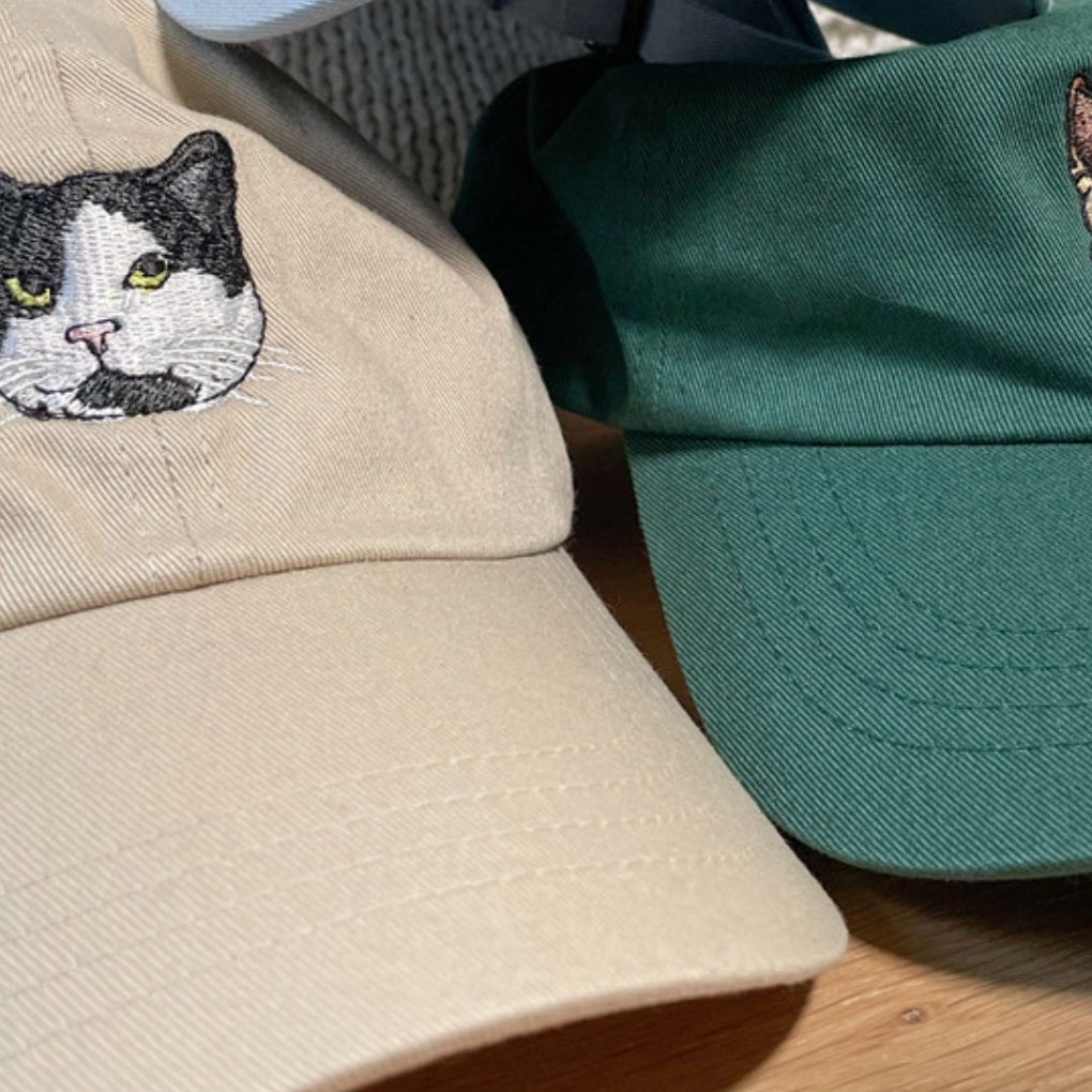 ペットの写真を使用してカスタム刺繍ペットの帽子 - Fallook