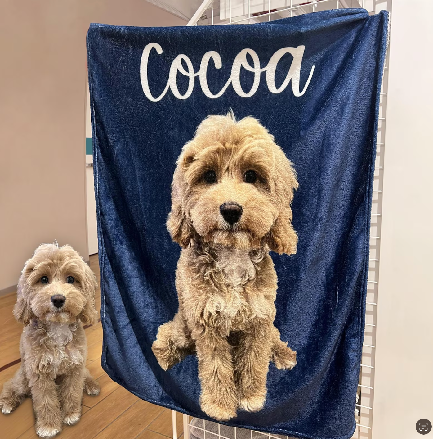 カスタムフォトブランケット-ペットの写真や名入れ可能なフリース毛布ギフト 大きなアバター - Fallook