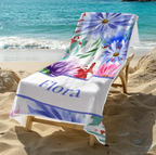 オリジナル名前入りビーチタオル ♪ オーダーメイド 水墨風 - Fallook
