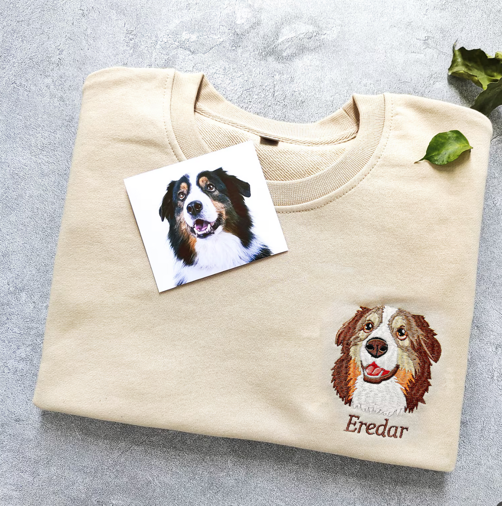 ❤️カスタム刺繍のペットのスウェットシャツ - Fallook