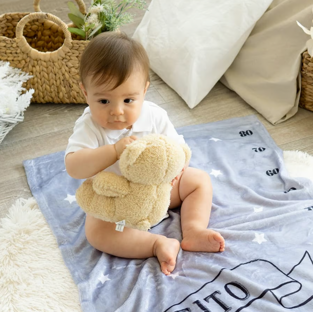 Floral pattern 🌸 Baby gift name blanket for boys, girls, babies, children, celebration gifts, birthday gifts 12