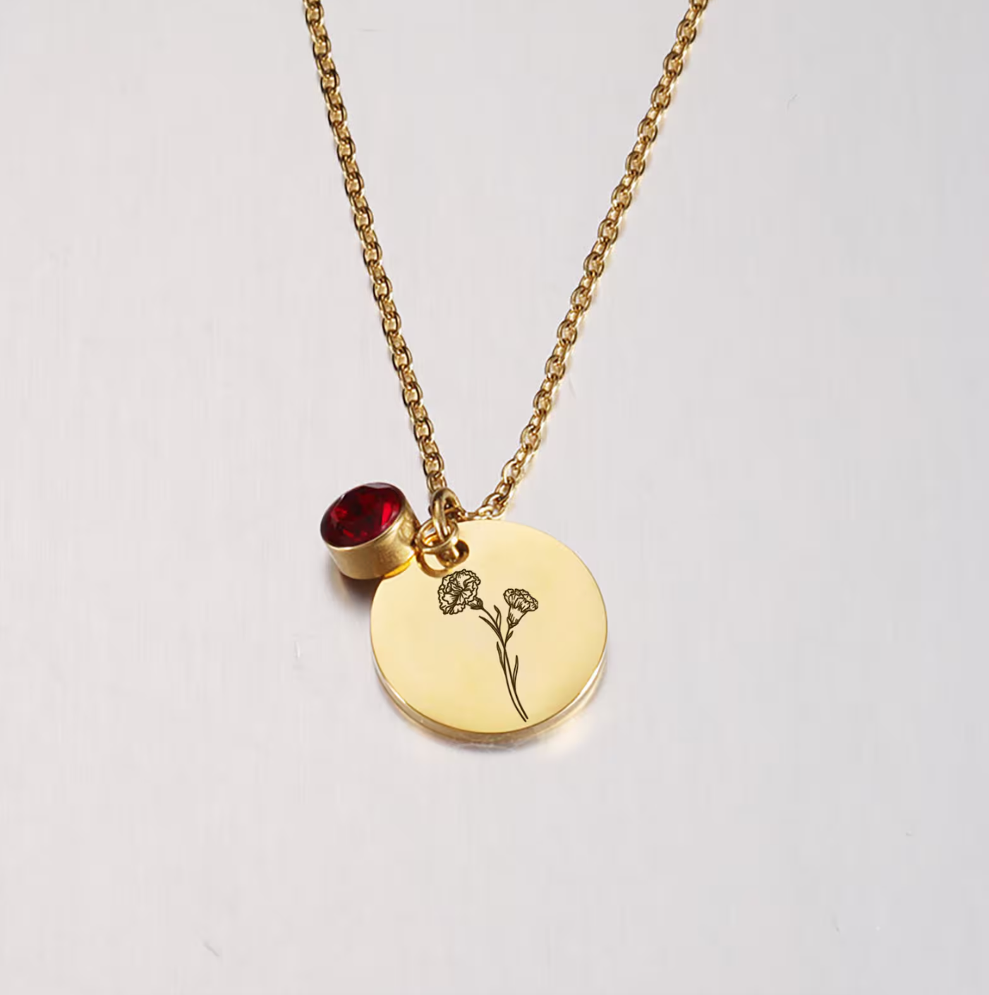 Birth Stone お母さんのためのパーソナライズされた誕生石ネックレス ネックレス 誕生花